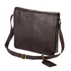 (i- Stan * county -z* кожа ) Eastern Counties Leather широкий сумка "почтальонка" портфель EL152 ( Brown 