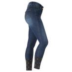 (o- желтохвост on ) Aubrion женский Putney Denim осветлитель верховая езда брюки сигнал скольжение ER216 ( темно-голубой )