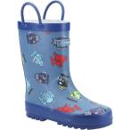 (kotsuworudo) Cotswold Kids * ребенок Puddle робот we Lynn тонн ботинки сапоги влагостойкая обувь FS8528 ( голубой )