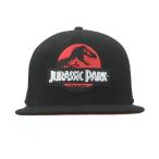 (ジュラシック・パーク) Jurassic Park オフィシャル商品 ロゴ キャップ 帽子 HE293 (ブラック)