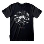 (伊藤 潤二) Junji-Ito オフィシャル商品 ユニセックス Tシャツ 半袖 トップス HE764 (ブラック/ホワイト)