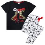 (101匹わんちゃん) 101 Dalmatians オフィシャル商品 レディース You Beasts クルエラ・ド・ヴィル パジャマ 半袖 ズボ