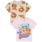 (パウ・パトロール) Paw Patrol オフィシャル商品 キッズ・子供 ガールズ  Believe In Yourself Tシャツ 半袖 トップス