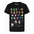 (マインクラフト) Minecraft オフィシャル商品 キッズ・子供 Sprites Tシャツ 半袖 トップス NS7307 (ブラック)