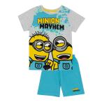 (ミニオンズ) Minions オフィシャル商品 キッズ・子供 ボーイズ パジャマ Mayhem 半袖 半ズボン 上下セット NS7350 (