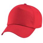 ( пляж поле ) Beechfield Kids * детский одноцветный Original 5 panel колпак шляпа PC2109 ( яркий красный )