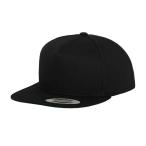 ( You pon) Yupoong унисекс Flexfit 5 panel зажим задний колпак шляпа шляпа PC5944 ( черный )