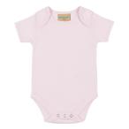 (la-k дерево ) Larkwood baby * младенец корпус костюм короткий рукав детский комбинезон PC7397 ( бледный розовый )
