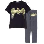 (DCコミックス) DC Comics オフィシャル商品 レディース Batman ロゴ ボーイフレンド パジャマ 半袖 上下セット PG344
