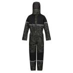 (regata) Regatta Kids * детский Rancher камуфляж вода устойчивый непромокаемый костюм все в одном RG9258 (bla