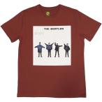 (ビートルズ) The Beatles オフィシャル商品 ユニセックス Help! Tシャツ アルバムカバー 半袖 トップス RO10174 (レッ