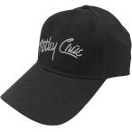 (モトリー・クルー) Motley Crue オフィシャル商品 ユニセックス ロゴ キャップ 帽子 ハット RO10352 (ブラック)