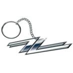 (ZZトップ) ZZ Top オフィシャル商品 Twin Zees キーリング ロゴ キーホルダー RO10417 (シルバー)