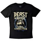 ( Be -тактный * in * черный ) Beast In Black официальный товар унисекс Dark Connection футболка короткий рукав tops RO10