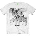 (ザ・ビートルズ) The Beatles オフィシャル商品 ユニセックス Revolver Album Tシャツ 半袖 トップス RO2033 (ホワイト)