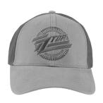 (ZZトップ) ZZ Top オフィシャル商品 ユニセックス ロゴ ベースボールキャップ 帽子 RO2410 (ブラック/グレー)