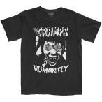 (ザ・クランプス) The Cramps オフィシャル商品 ユニセックス Human Fly Tシャツ コットン 半袖 トップス RO3411 (ブラ