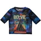 (デヴィッド・ボウイ) David Bowie オフィシャル商品 レディース Moonage Daydream Tシャツ メッシュ クロップ丈 半袖
