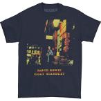 (デヴィッド・ボウイ) David Bowie オフィシャル商品 ユニセックス Ziggy Stardust Tシャツ 半袖 トップス RO624 (ネイビ