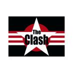 ( The * авария ) The Clash официальный товар Stars &amp; Stripes открытка RO8192 ( черный / белый / красный )