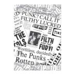 ( секс * piste ruz) Sex Pistols официальный товар Newspaper открытка RO8427 ( белый / черный )