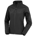 (lizoruto) Result женский Genuine Recycled soft ракушка принт возможность жакет внешний RW7959 ( черный )