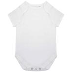 (la-k дерево ) Larkwood baby * младенец органический корпус костюм короткий рукав детский комбинезон RW9455 ( белый )