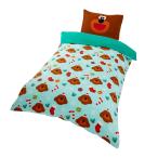 (ヘイ!ダギー) Hey Duggee オフィシャル商品 キッズ・子供用 掛け布団カバー・枕カバーセット SI1607 (ブラウン/グ