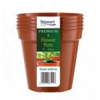 (schuwa-to) Stewart цветок pot горшок садоводство (5 штук комплект ) ST8288 ( Brown )