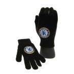  Chelsea футбол Club Chelsea FC официальный товар Kids * ребенок вязаный перчатка перчатки TA5356 ( черный )
