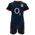  регби Англия представитель England R.F.U. официальный товар baby * младенец для короткий рукав футболка * шорты 