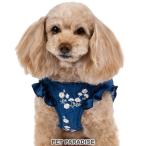 犬 ハーネス デニム フリル ハーネス 反射 小型犬 4S 3S | レース 花柄 メッシュ おでかけ お出かけ お散歩 おさんぽ おしゃれ かわいい かっこいい
