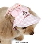 ディズニー ミニーマウス 犬 服 帽子 春 夏 なかよし キャップ 小型犬 | ギンガムチェック 桃色 ピンク リボン 耳つき カジュアル スポーツ