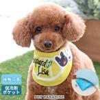 ショッピングクールネック 犬 猫 夏服 クールネック バンダナ 保冷剤 〔 小型犬 〕 暑さ対策 クール 冷感 夏用 服 ひんやり | リサとガスパール レモン メール便可