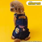【プレゼント対象】 ミニオン 犬 服 秋 切替 チェック オーバーオール 小型犬 | ブランド カジュアル おしゃれ かわいい かっこいい ネイビー