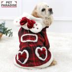 ディズニー ミニーマウス 犬 服 冬 フード 付き チェックコート 中型犬 SM | 保温 暖かい 防寒 防寒対策 ブランド カジュアル