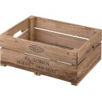 （東谷 AZUMAYA）ウッドボックス ハーフサイズ 木箱 収納ボックス LFS-475 アンティーク風/おしゃれ/かわいい（東谷商品以外と同梱不可）