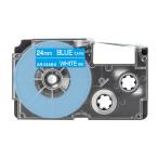 XR-24ABU соответствует Casio имя Land для сменный лента картридж 24mm синий земля белый знак 