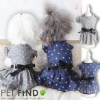 犬服犬服春夏星柄キャミワンピ―スリ...