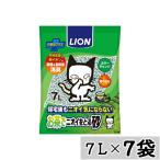 [ массовая закупка ]* лев домашнее животное LION чай . запах ... песок 7L×7 пакет комплект кошка песок туалетный наполнитель 