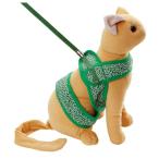 *petioP кошка маленький блок soft шлейка с поводком Tang .M зеленый 