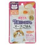 ◇ドギーマンハヤシ 猫ちゃんの国産牛乳を使ったスープごはん ささみ&サーモン シニア用 40g