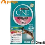 ショッピングピュリナワン ピュリナワン キャット 室内飼い猫用 インドアキャット 1歳以上 サーモン＆ツナ 2kg×6個【まとめ買い】