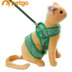 petio кошка маленький блок soft шлейка с поводком Tang .S зеленый 