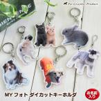 キーホルダ MYフォト オリジナル ＜ ダイカット ＞ 犬 切り抜き キーホルダ アクリル キーホルダー・同仕様のみ2個目からは＠1,100円（税込）