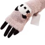 手袋 レディース アンテプリマ ブランド 指なし ピクセル パンダ フィオーリ モチーフ モーヴ ピンク フィンガーレス かわいい プレゼント ギフト グローブ 防寒
