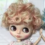 ★くるくる天使カール　ピンククリーム★　ブライス　ウィッグ　耐熱　ドール用　Blythe wig