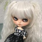 ★ゆるふわツイン　ホワイト★　ブライス　ウィッグ　耐熱　ドール用　Blythe wig