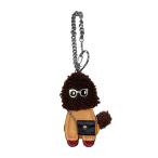 [FUCUSEI] игрушка пудель задний очарование брелок для ключа модный кожа ( шоко )