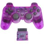 PS2 для беспроводной контроллер DUAL SHOCK2 игра накладка сменный соответствует японский язык инструкция ( прозрачный фиолетовый )